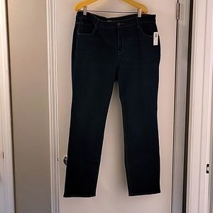 Old Navy Straight Jeans, Size 20, Dark Wash